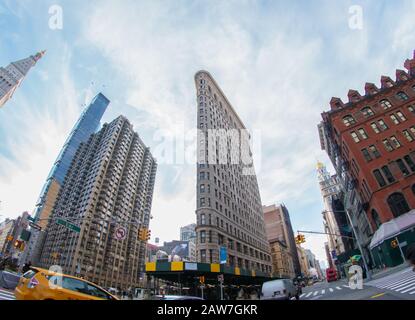 Edifici intorno al Madison Square Park - New York City, Stati Uniti d'America Foto Stock