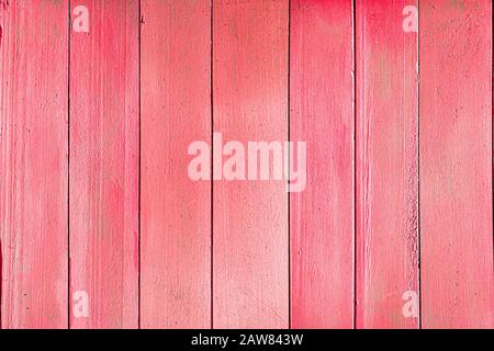 Sfondo, struttura - cornice in legno. Struttura orizzontale senza cuciture di tavole di legno poste verticalmente. Il colore uniforme del recinto di legno. Foto Stock