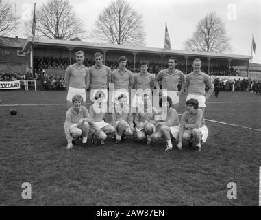 Korfball Olanda contro Belgio 5-4 a Zutphen, dozzina di Paesi Bassi Data: 3 aprile 1966 luogo: Gelderland, Zutphen Parole Chiave: Basket Foto Stock
