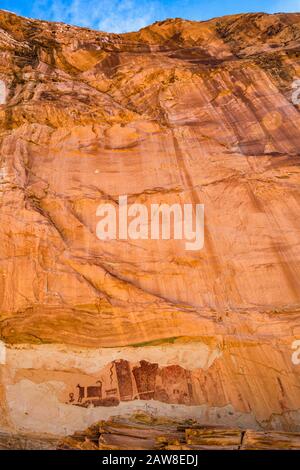 Pannello Pittografico Di Temple Mountain Wash, Barrier Canyon E Fremont, Area Di San Rafael Swell, Vicino Al Goblin Valley State Park, Colorado Plateau, Utah Foto Stock