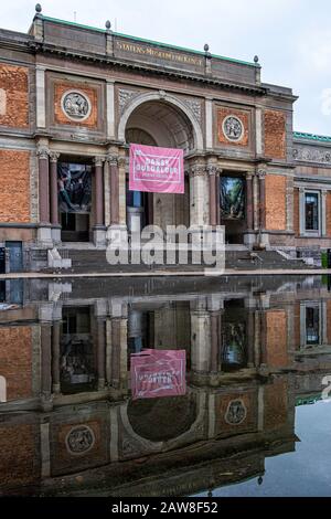 La Galleria Nazionale di Danimarca, Statens Museum for Kunst, edificio in stile revival rinascimentale italiano costruito nel 1889-96, Copenhagen Danimarca Foto Stock