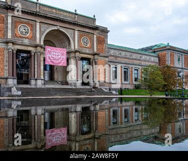 La Galleria Nazionale di Danimarca, Statens Museum for Kunst, edificio in stile revival rinascimentale italiano costruito nel 1889-96, Copenhagen Danimarca Foto Stock