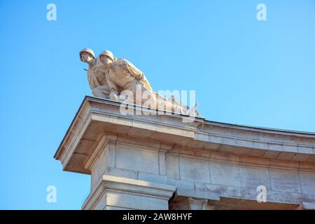 Monumento ai soldati sovietici a Vienna Foto Stock