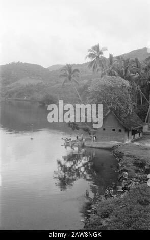 Da Singkarak A Padang Panjang Lake Singkarak Data: Gennaio 1949 Luogo: Indonesia, Indie Orientali Olandesi, Sumatra Foto Stock