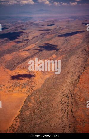 Grande Rift Valley affettare attraverso il Kenya centrale e meridionale. Foto Stock