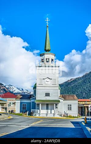 La parrocchia di san Michele Cattedrale (Russo: Собор Архангела Михаила Sobor Arkhangela Mikhaila), noto anche come la Cattedrale di San Michele Foto Stock