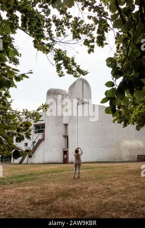 Notre-Dame-du-Haut de Ronchamp Foto Stock