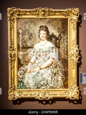 Museo Longchamp, Marsiglia : Adolphe MONTICELLI (1824-1886) Ritratto di Madame Adolphe Foto Stock