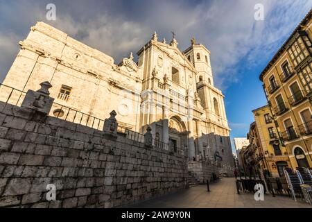 Valladolid, Spagna. La Catedral de Nuestra Senora de la Asuncion (Cattedrale Di Nostra Signora della Santa Assunzione) Foto Stock