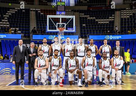 Tenerife (Spagna), Italia, 07 Feb 2020, segafredo virtus bologna durante Segafredo Virtus Bologna vs San Lorenzo de Almagro - FIBA Intercontinental Cup - credito: LPS/Davide di Lalla/Alamy Live News Foto Stock