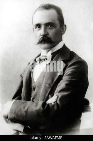 1902 ca , TORINO , ITALIA : Il celebre architetto italiano RAIMONDO Tommaso D'ARONCO ( 1857 – 1932 ), autore del padiglione DI PRIMA ESPOSIZIONE INT Foto Stock