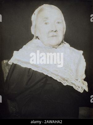 1900 ca , USA: L'abolizionista americano , attivista sociale , romanziere , scrittrice e poeta Julia Ward HOWE ( 1819 - 1910 ). Foto di donna pictoria Foto Stock