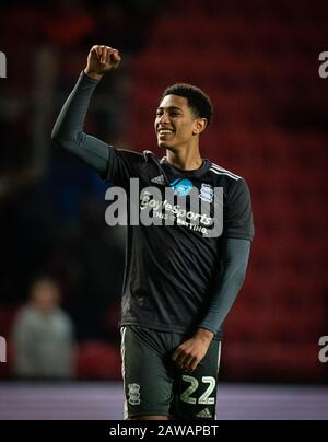 Bristol, Regno Unito. 07th Feb, 2020. Jude Bellingham di Birmingham City a tempo pieno durante la partita Sky Bet Championship tra Bristol City e Birmingham City a Ashton Gate, Bristol, Inghilterra, il 7 febbraio 2020. Foto Di Andy Rowland. Credito: Prime Media Images/Alamy Live News Foto Stock