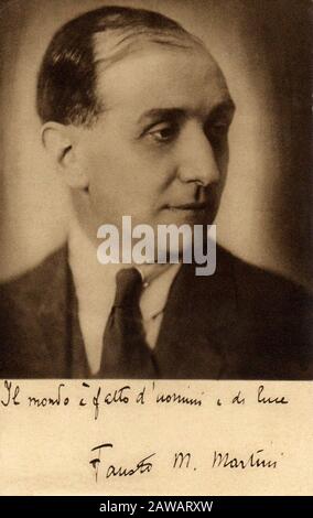 1928 , ITALIA : il drammaturgo italiano , drammaturgo , poeta e critico FAUSTO MARIA MARTINI ( 1886 - 1931 ) - ITALIA - LETTERATO - SCRITORE - LETTERAT Foto Stock