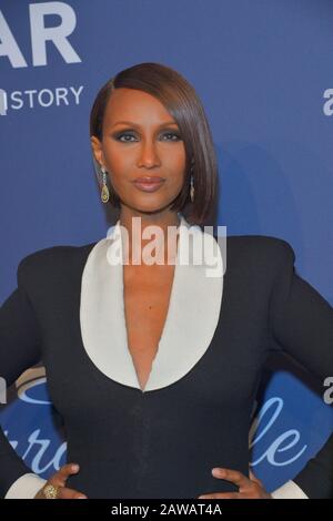 New YORK, NY - 05 FEBBRAIO: Iman partecipa al gala di New York dell'amfAR 2020 il 05 febbraio 2020 a New York City. Foto Stock