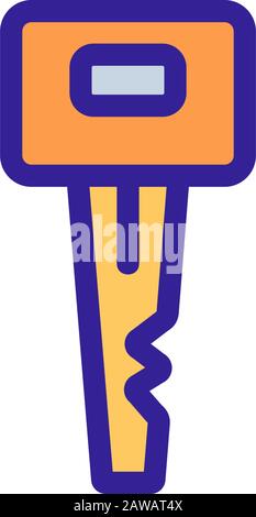 L'icona della vettura principale è il vettore. Illustrazione del simbolo del contorno isolato Illustrazione Vettoriale