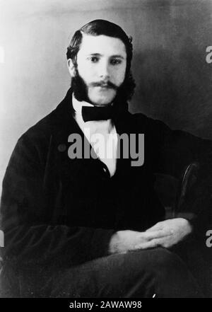 1855 : LO svizzero HENRY DUNANT ( Jean Henri Dunant , 1828 - 1910 ), il fondatore della Croce Rossa, e il primo vincitore del Premio Nobel per la pace . Il 186 Foto Stock