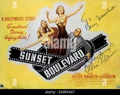 1951 , USA : l'attrice cinematografica GLORIA SWANSON ( Chicago 1898 - New York 1983 ) come norma Desmond in SUNSET BOULEVARD ( Viale del Tramonto ) di Billy Wi Foto Stock