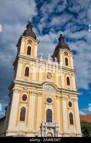 St Mary Cattedrale, 1754, stile barocco, a Kalocsa, Ungheria Foto Stock