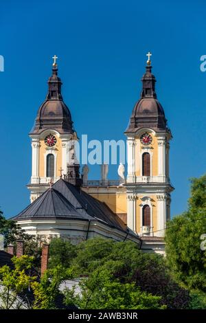 St Mary Cattedrale, 1754, stile barocco, a Kalocsa, Ungheria Foto Stock