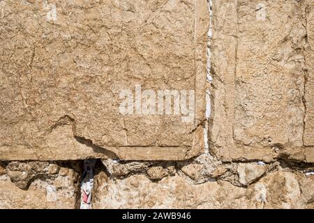 Varietà di bei paesaggi di Gerusalemme in Israele come mura occidentali, Gerusalemme, città vecchia, città di David, buono per il viaggio Foto Stock