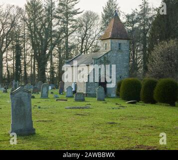 La Engelby Chapel of Rest a Brompton di Sawdon, importante opera dell'architetto inglese Temple Lushington Moore 1889. Foto Stock