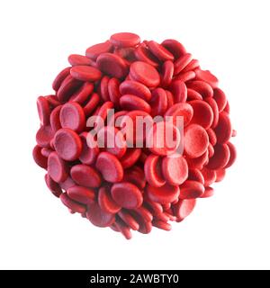 Le cellule rosse del sangue, illustrazione Foto Stock