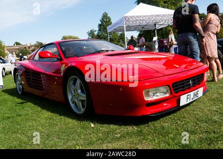 Ferrari 512TR allo spettacolo di auto classico di Stamford Foto Stock