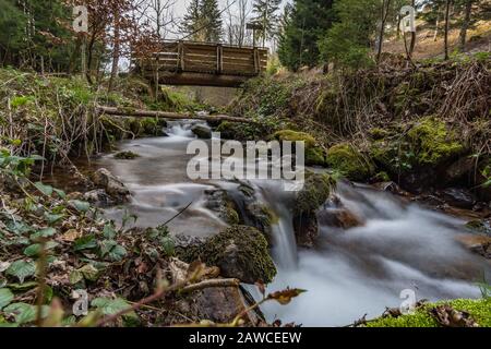 Escursione sul Belchen con una fantastica vista panoramica nella splendida Schonau nella Foresta Nera Foto Stock