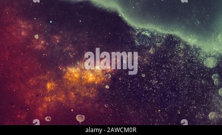 galassia spazio scuro pianeta Foto Stock