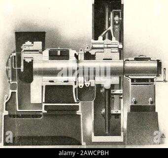 Un progetto proposto del laboratorio di vapore per il Greater Armor Institute of Technology . Sezione Attraverso La Valvola Di Bypass Automatica. Sezione verticale Cuscinetto di banco Ihrup e jyiiiiiw {dj^m Foto Stock