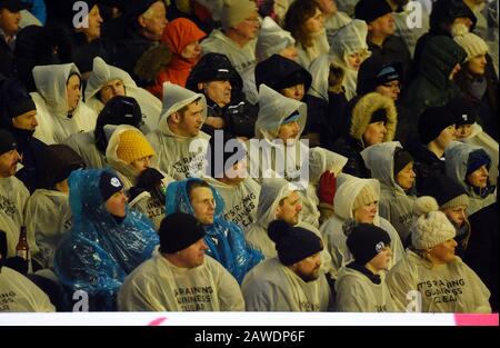 Edinburgh.Scotland, Regno Unito. 8th Feb, 2020. Test Match Di Guinness Sei Nazioni Scozia Vs Inghilterra. Foto meteo da Murrayfield . Credito: Eric mccowat/Alamy Live News Foto Stock