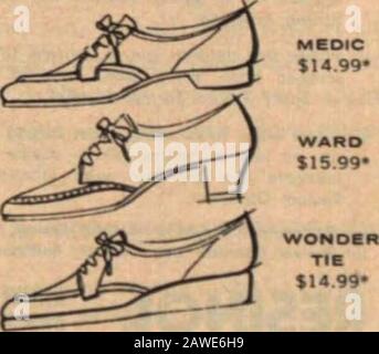 L'infermiere canadese . LA SCARPA CON LA SUOLA MAGICA. MEOIC €14,99 WARD €15,99* *fiicts quolMi ART SunesM REM PrioM Air Step Division, Brown Shoe Connpany of Canada, Ltd., Perth, Ontario GIUGNO 1904 - VOL 60. No 6 535 nof^e*-. Foto Stock