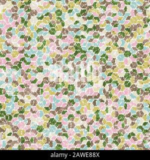 Orologio funky a micro esagono senza cuciture Illustrazione Vettoriale