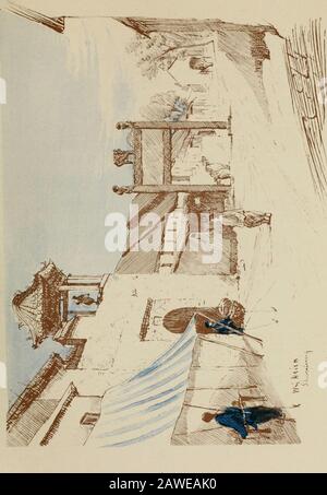 Il volto della Cina, viaggia in Cina orientale, settentrionale, centrale e occidentale; Con qualche resoconto delle nuove scuole, università, missioni, e dei vecchi luoghi sacri religiosi del confucianesimo, del buddismo e del Taoismo . ticketoffice, e una fila di cinque Chinesepolicemen in legno che si levano in piedi all'attenzione ed hanno disegnato in linea finchè il treno era nella stazione. Theywear nero cappello-marinaio, e tenere i batoni come se si fucili. Per tutto il mondo sembrano soldati giocattolo nfd. Per dozzina, fatto in Germania. Ci sono piattaforme areno su queste stazioni, e i passeggeri squaton la linea circondata dal loro bedd Foto Stock