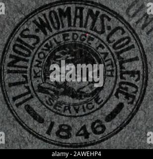 Catalogo . :SL MAY, 1913 Vol. 3, N. 1 Bollettino dell'Illinois Womans College. Jacksonville, Illinois Catalog 1913-14 Pubblicato trimestralmente dal Illinois Womans College È Entrato come materia di seconda classe al Postoffice a Jacksonville, Illoiseunder atto del Congresso, 16 luglio 1894 Foto Stock