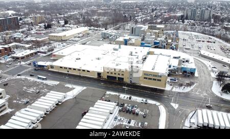 Labatt Brewery London Ontario Canada Aerial Foto Stock