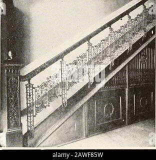 Manuale per architetti e costruttori . LAVORI DI FERRO ARCHITETTONICI JOSEPH HALSTED CO. RANDOLPH AND ELIZABETH STEETSCHICAGO TELEFONO, MONROE 510 LAVORI DI FERRO FERRO LAVORI DI FERRO SCALE ASCENSORI PORTE E RECINTI MAGAZZINI DI FERRO RECINZIONI E CANCELLI DI FERRO TRAVI E COLONNE DI ACCIAIO FUGHE DI FUOCO UNION LAVORI DI FONDERIA UFFICIO GENERALE 1427 PRIMO NAZIONALE BANCA LAVORI DI COSTRUZIONE 76TH ST. E GREENWOOD AVE. Fuoco di FERRO strutturale e ornamental SFUGGE UNA SPECIALITÀ un grande magazzino di SteelShapes strutturali a Mano Office Phone, Randolph 3663Works Phone, Hyde Park 277 Hfli PAUL WILLIS, Pres. 4 Treas. A. J. T. BENNETT, Foto Stock