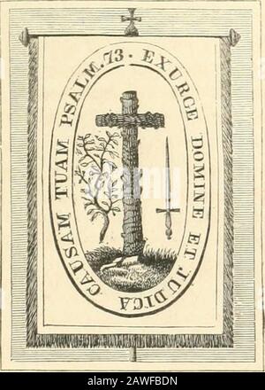 La storia del romanismo: Dalle prime corruttioni del cristianesimo ai tempi nostri : con una tabella cronologica completa, indici analitici e alfabetici e glossariIllustrated da numerose incisioni accurate e altamente rifinite delle sue cerimonie, superstizioni, persecuzioni, e avvenimenti storici . SIMILE del CO.NSV.CRATF.il WAFER.This è una rappresentazione Del Wafer, timbrato come sopra, che i sacerdoti Romish professano di trasformarsi in Dio, ed elevare al di sopra dei loro capi, per il culto della moltitudine delusa. Foto Stock