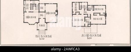 Minneapolis rivista di architettura, volIII, noIV . e stesso atterraggio. Il secondo piano è diviso in quattro grandi camere da letto, due bagni, sei armadi con biancheria closetoff la sala e scala a soffitta. La sala d'ingresso, il soggiorno, la sala da pranzo e la tana da rifinita in quercia, e per avere pavimenti in rovere, la parte di servizio della casa da rifinita in abete Washington e per i pavimenti havemple. Tutte le porte di secondo piano per essere di betulla; tutte le finiture di secondo piano per essere in smalto di pino; tutti i piani di secondo piano per essere di betulla, ad eccezione dei due bagni che devono essere in piastrelle caustiche. Ci deve essere un Foto Stock