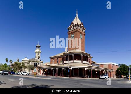 Broken Hill Post Office Su Argent Street, Parte Occidentale Dell'Entroterra Del Nuovo Galles Del Sud Australia Foto Stock