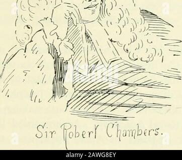 Uomini di Mark 'twxt Tyne e Tweed. Business a galla, e lì è morto, dicembre 23rd, 1806, di sessantotto anni. Robert Chambers, il figlio maggiore dell'avvocato, è nato in1737. Dopo aver ricevuto una solida formazione preliminare presso le CAMERE Royal S//^ ROBERT. 513 Free Grammar School sotto il Rev. Hugh Aloises fu inviato al Lincohi College di Oxford, dove, nel luglio 1754, fu eletto in una delle mostre fondate dal Vescovo Crewe. A Oxford il suo guardiano era brillante e la sua promozione rapida. Quando aveva completato i suoi studi, il Collegio Universitario lo elesse Compagno; nel 1762, solo ventiduesimo anno Foto Stock