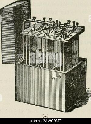 Conferenze sulle malattie nervose dal punto di vista della localizzazione cerebrale e spinale, e i metodi successivi impiegati nella diagnosi e nel trattamento di queste affezioni . sia consigliabile impressionare ancora su 3ou il fatto che le batteriaprogettate per scopi medici ordinari sono totalmente inadatti per riscaldare l'anello di acauterizzazione o produrre una luce elettrica. Una batteria progettata forceauterv scopi è anche totalmente inadatto per altri scopi in medicina. Foto Stock