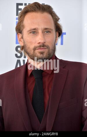 Santa Monica, Stati Uniti. 08th Feb, 2020. Santa MONICA, CA: 08, 2020: Matthias Schoenaerts al 2020 Film Independent Spirit Awards. Picture Credit: Paul Smith/Alamy Live News Foto Stock
