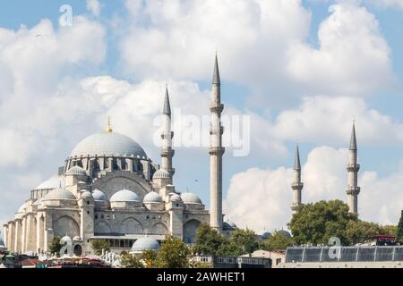 La moschea di Suleymaniye a Istanbul, Turchia Foto Stock