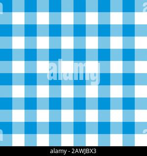 Modello Blu Marino Senza Cuciture Gingham Illustrazione Vettoriale