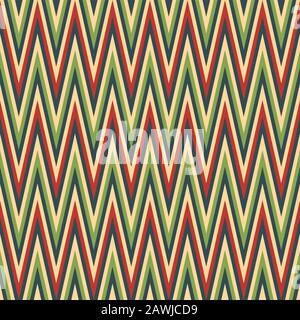 Sfondo con motivo a zig zag senza cuciture chevron. Illustrazione Vettoriale