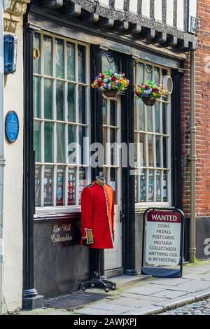 Negozio Di Antiquariato Di Norwich Su Elm Hill Norwich Foto Stock