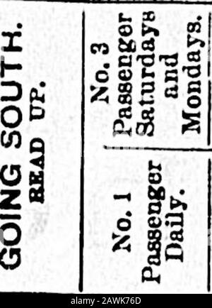 Colonista quotidiano (1891-04-24). Ot, sotto il tlloof del distretto scolastico di SouthAldergrove: Commenoing a tho middlo punto di tho East-ern linea di confine della Sezione 10, Township 10; thonco due est cinque e un miglio di arresto per thocenter della Sezione 15, Township 13; Da qui duosouth due e mezzo miglia lo so interalbou ndary lino; tliooco ovest lungo detto lineto tho souUi-West angolo di SeoUon 3, Township10; da qui a nord a th1a punto di inizio. Inoltre, che Il Suo Onore è stato felice di-crealo il seguente tratto di terra per bo a SchoolDistrict, sotto il titolo cf tho SimpsonSchool Dis Foto Stock