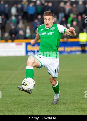 Alloa, Scozia, Regno Unito. 09th Feb, 2020. Indodrill Stadium Alloa, Alloa Clackmannashire, Scozia; Scottish Cup Football, Bsc Glasgow Contro Hibernian; Greg Dochrety Di Hibernian. Credito: Action Plus Sports Images/Alamy Live News Foto Stock